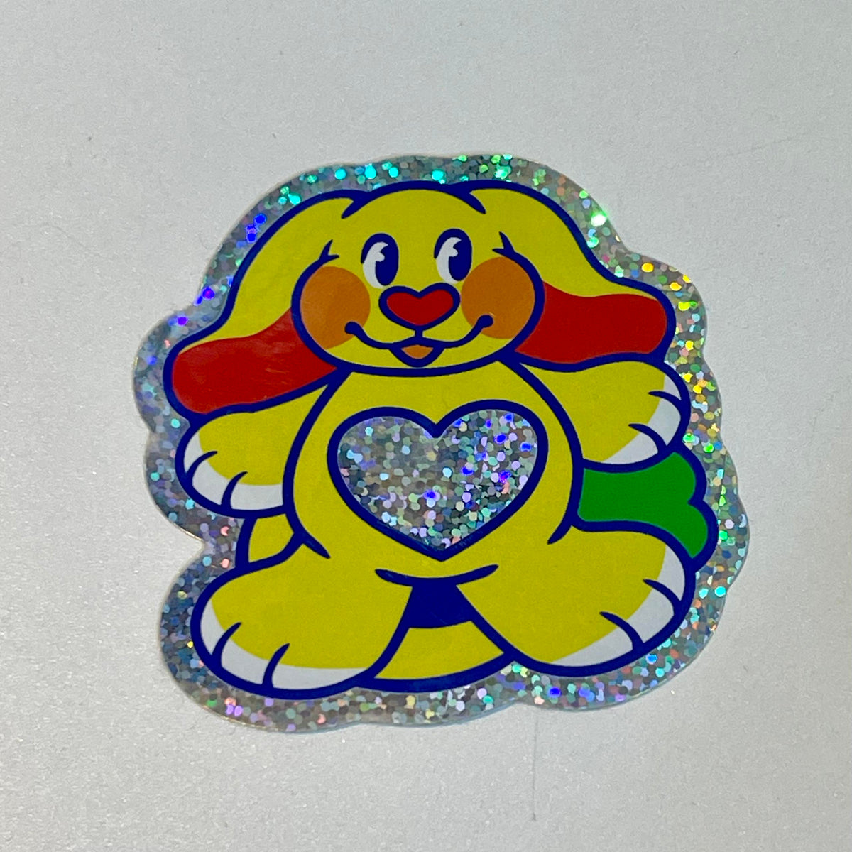 Glitter Bunny Sticker