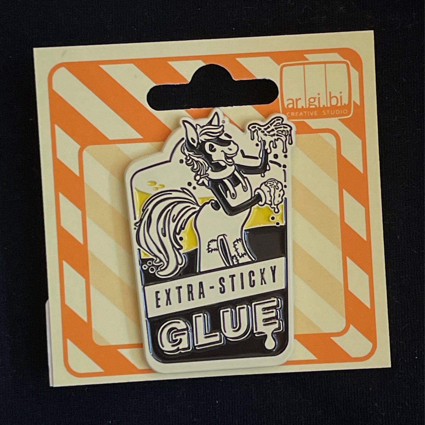 Extra Sticky Glue Enamel Pin