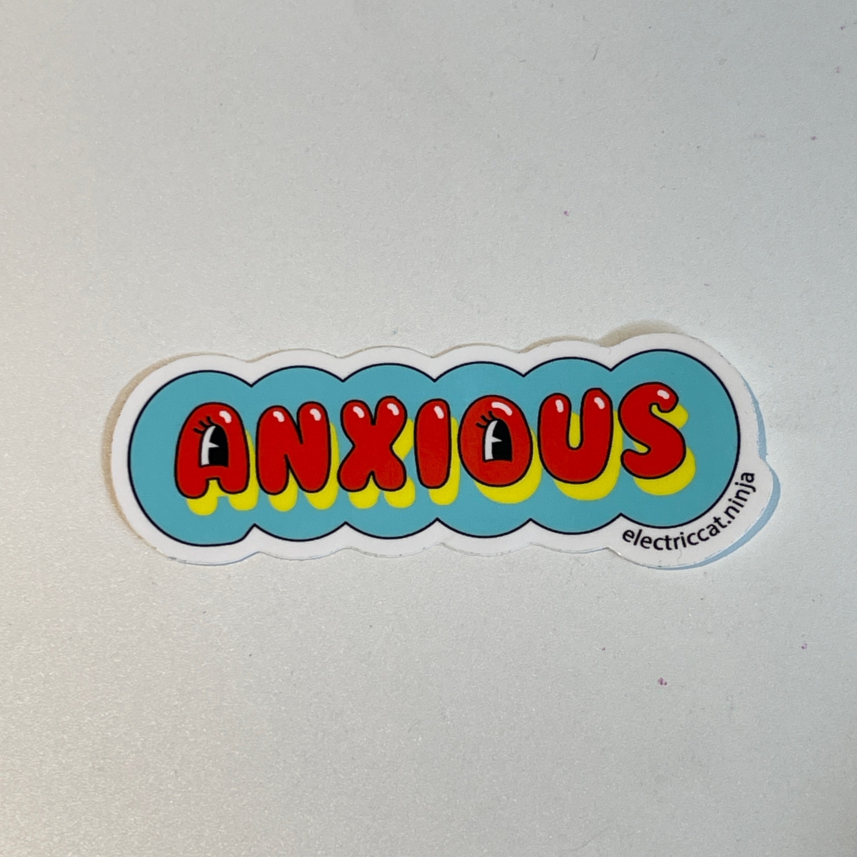 Anxious Sticker – Beetlebug Art Collective