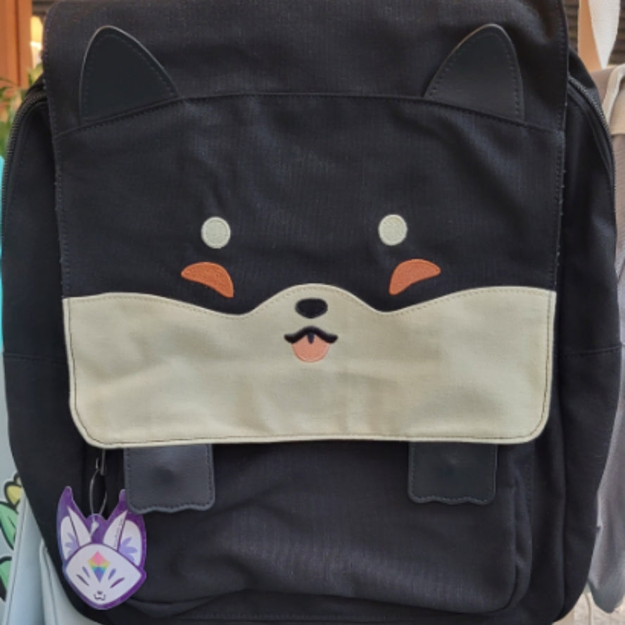 Black Shiba Backpack