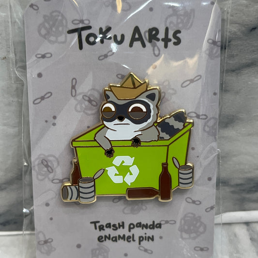 Recycle Raccoon Enamel Pin