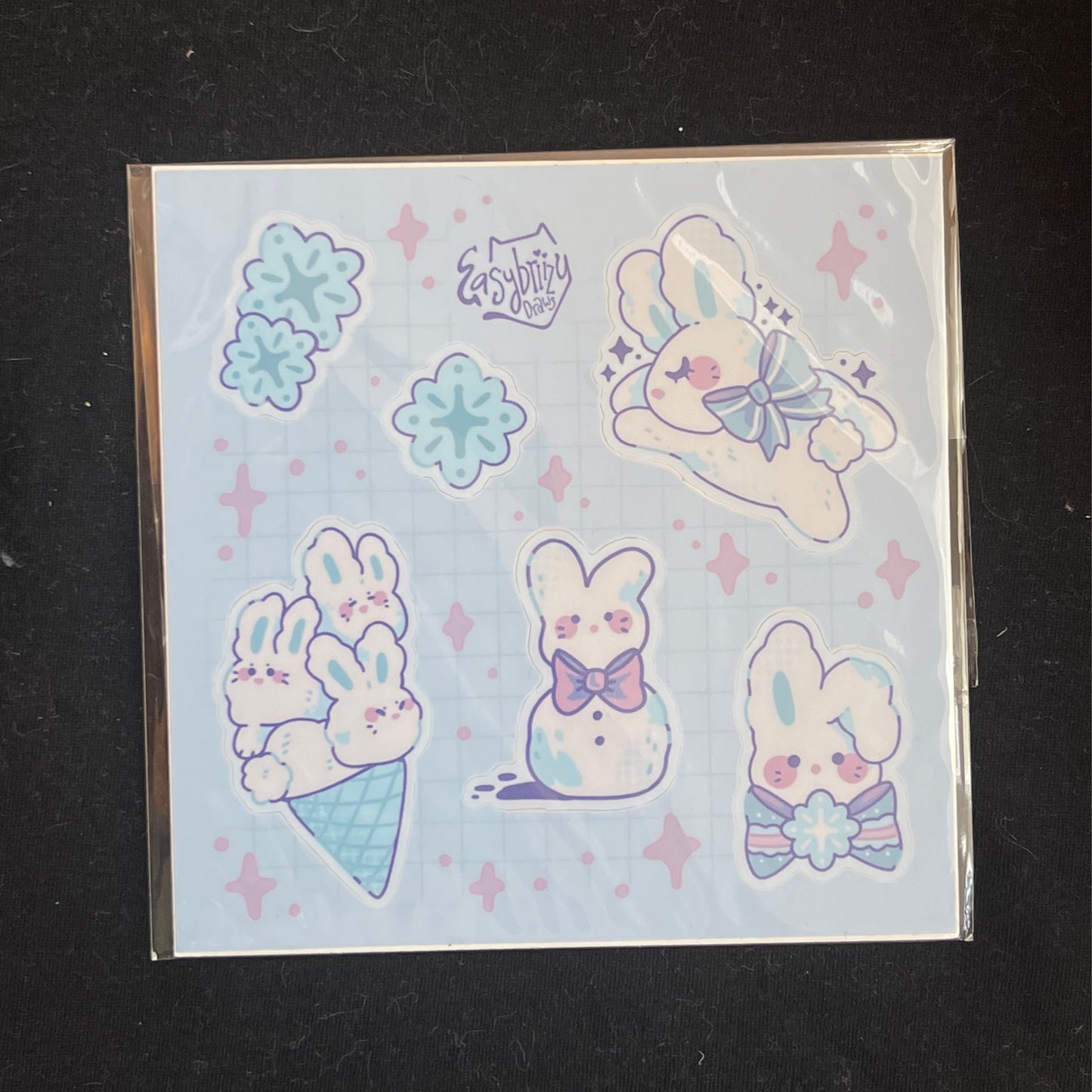 Snow Bunnies Sticker Sheet