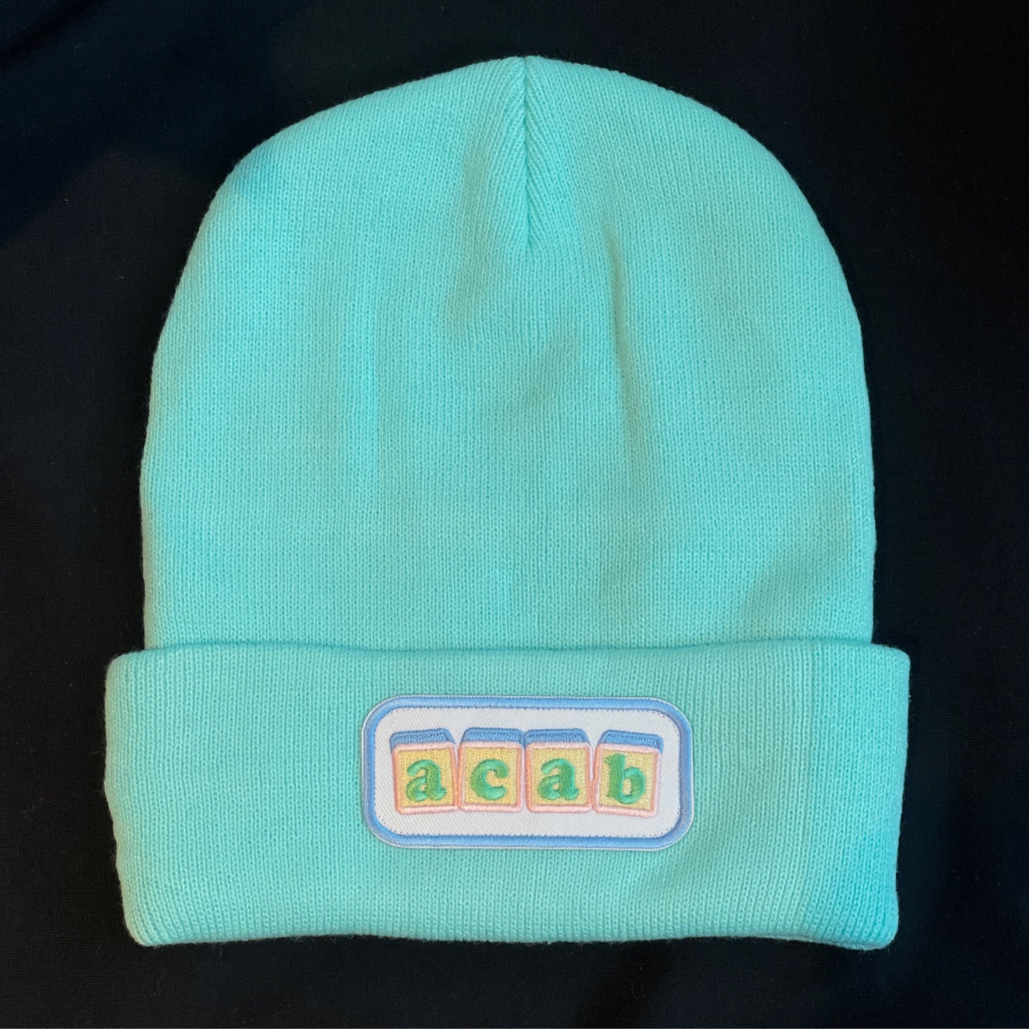 Teal “ACAB” Beanie