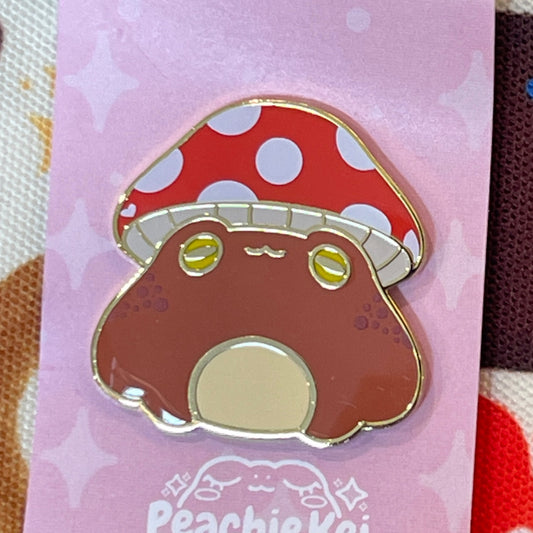 Mushroom Toad Enamel Pin