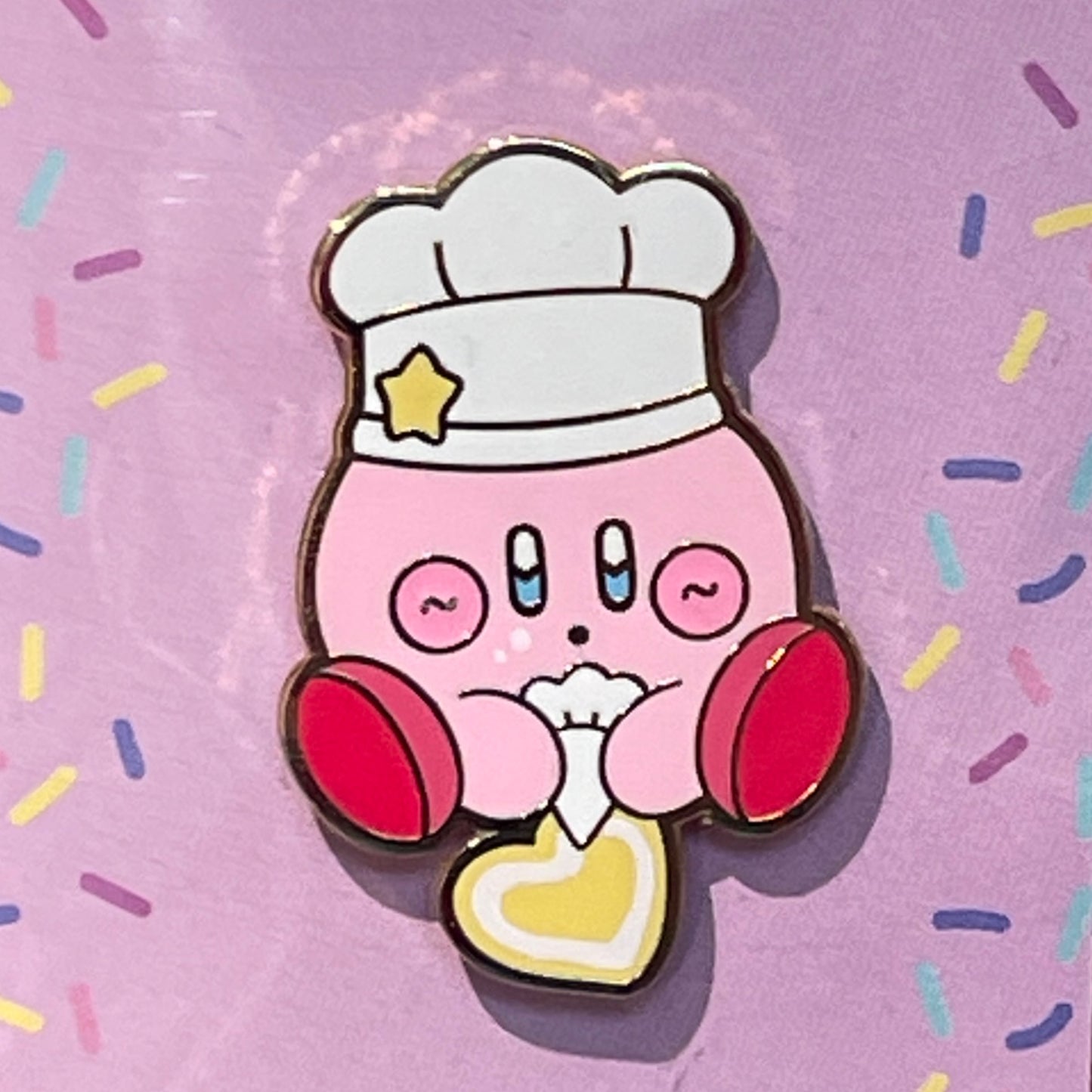 Pastry Chef Kirby Enamel Pin