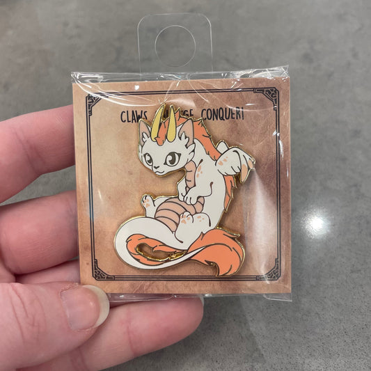 15B - Pastel Dragon Cat Enamel Pin