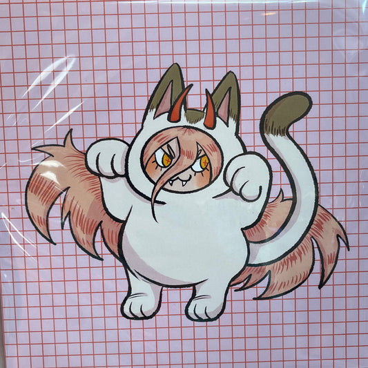 Devil in a Catsuit Print