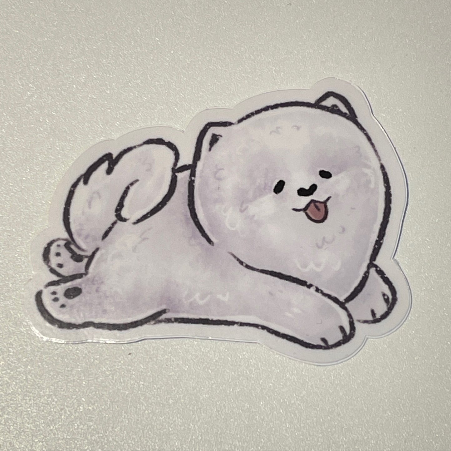 Jumping Samoyed Sticker