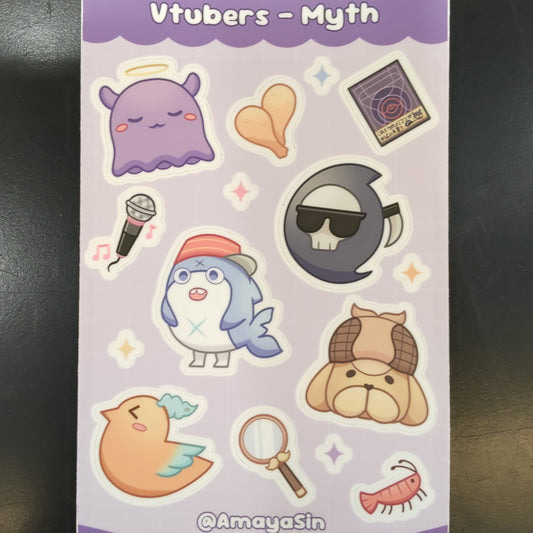 Vtuber Advent Sticker Sheet