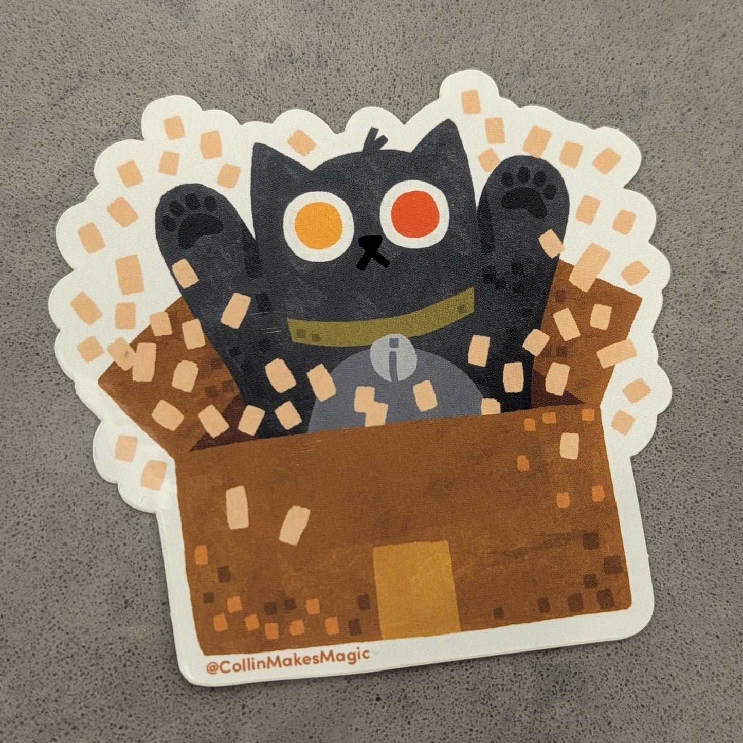 Paw (Kitty Box) Vinyl Sticker