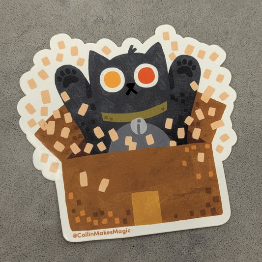 Paw (Kitty Box) Vinyl Sticker
