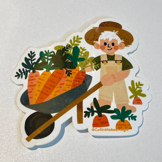 Wheel (carrot farmer) Vinyl Sticker