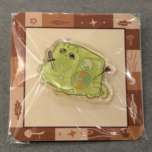 Gelatinous Mewb Acrylic Pin