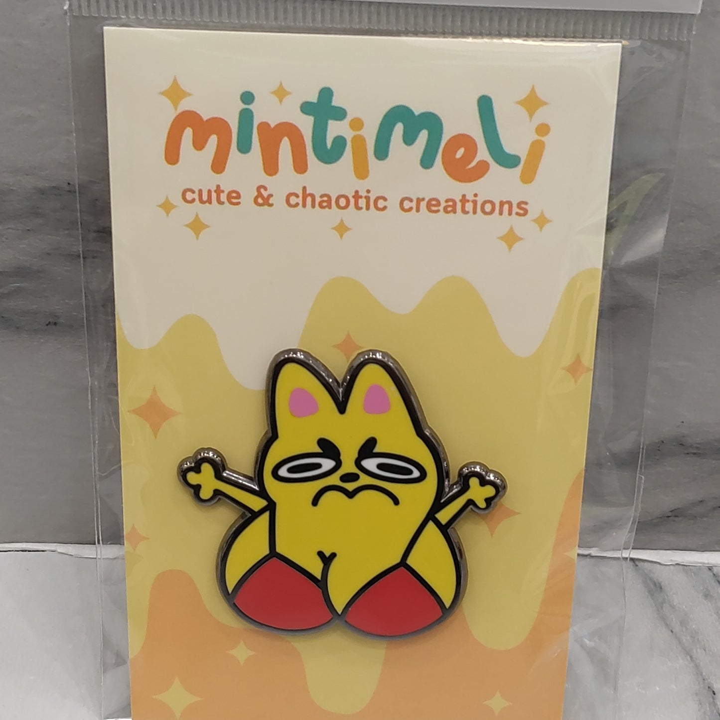 Bazonga Cat Enamel Pin