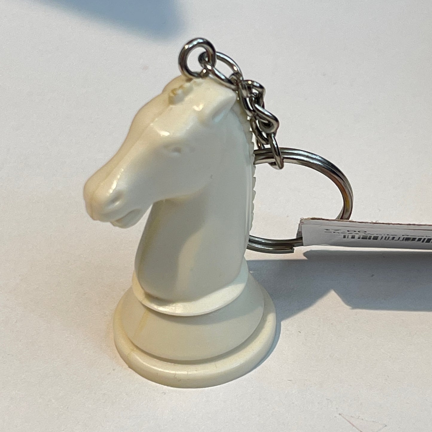 Chess White Knight Keychain