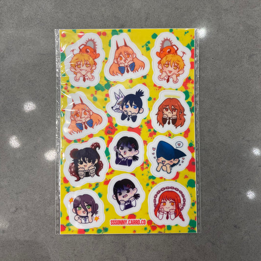 Chainsawman Sticker Sheet