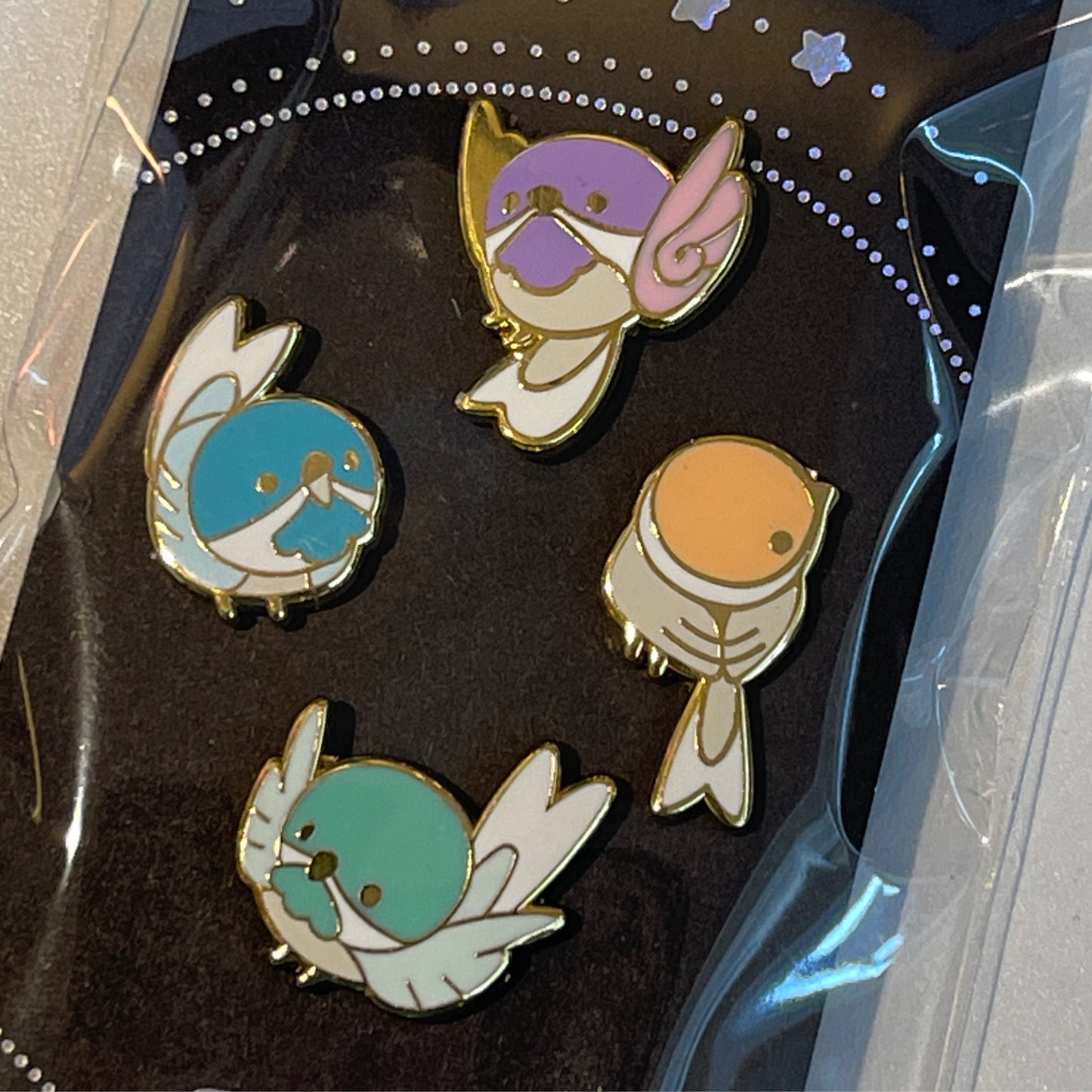Pin Set Rainbow Birbs
