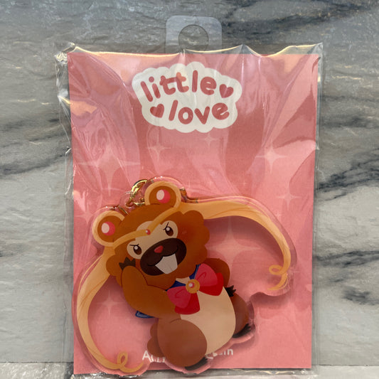 Bidoof Moon keychain