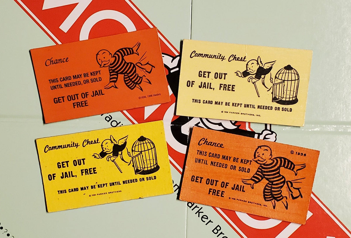 Get Out of Jail Free Orange Magnet