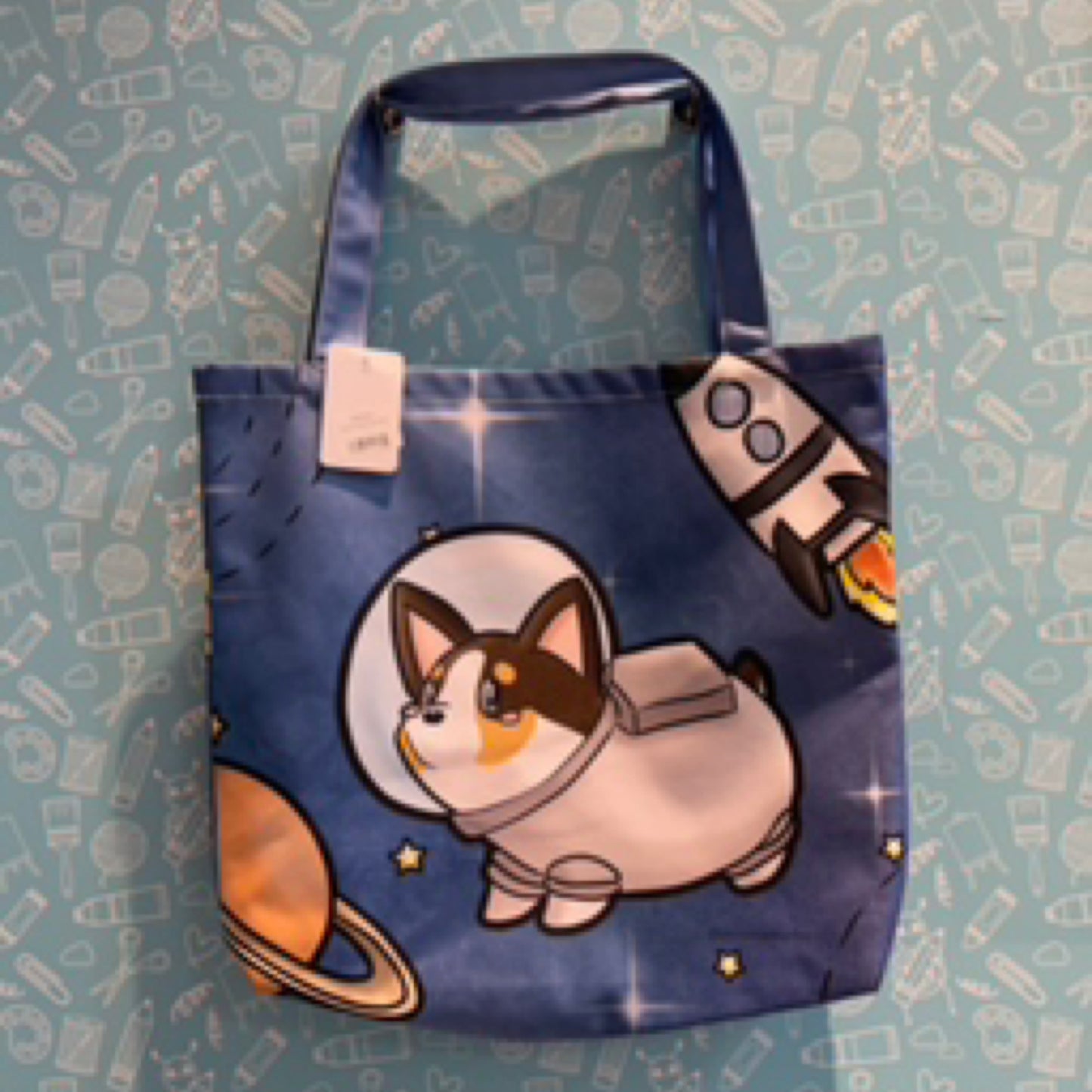 Space Dog Tote Bag