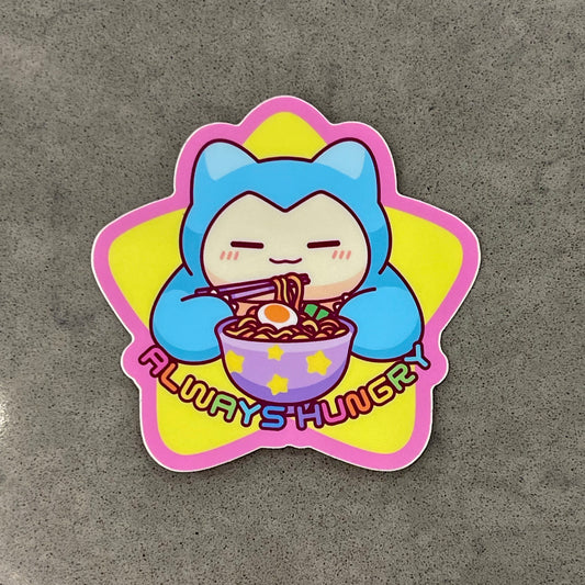 Always Hungry Ramen Sticker