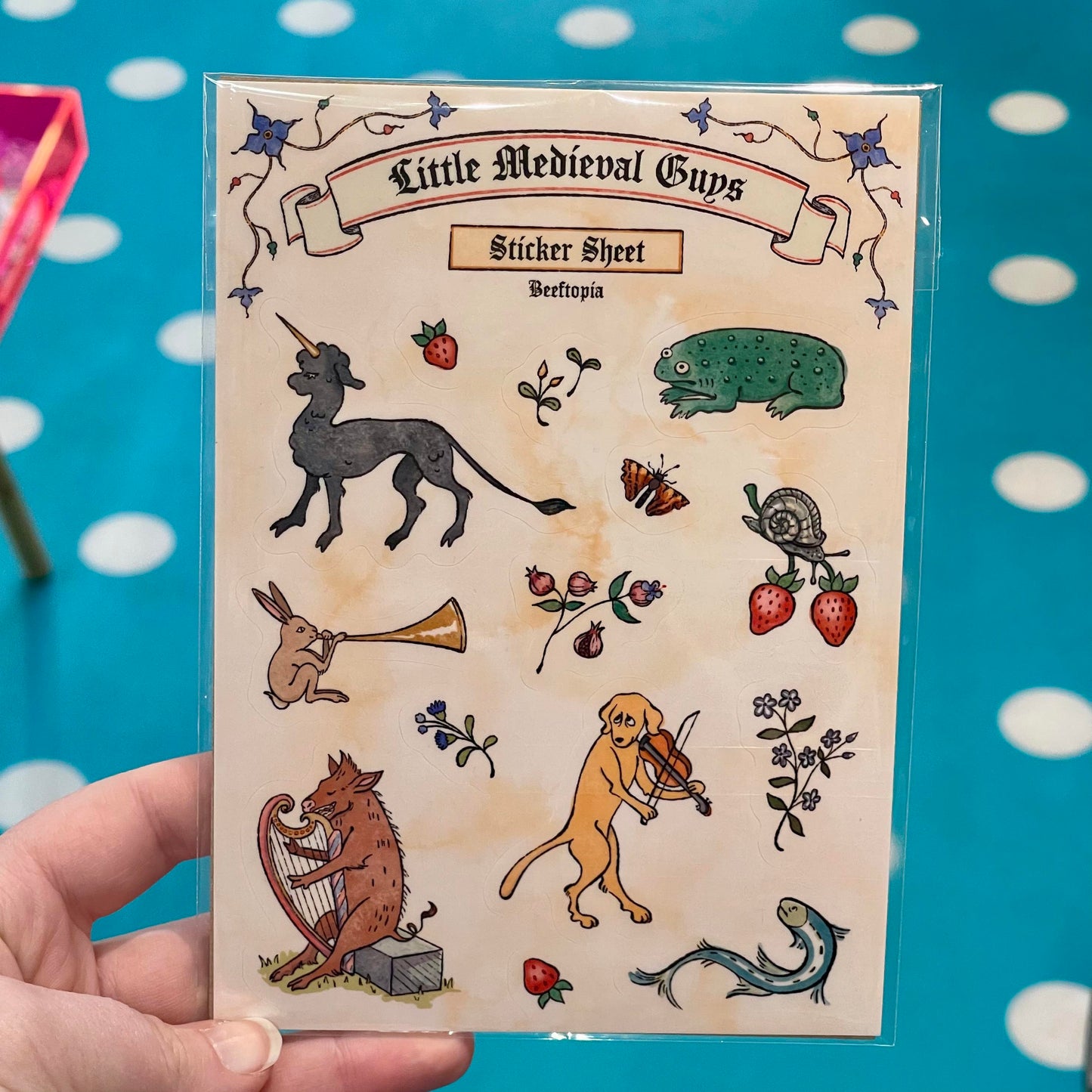 Little Medieval Guys Sticker Sheet