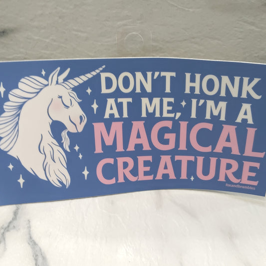 unicorn bumper sticker
