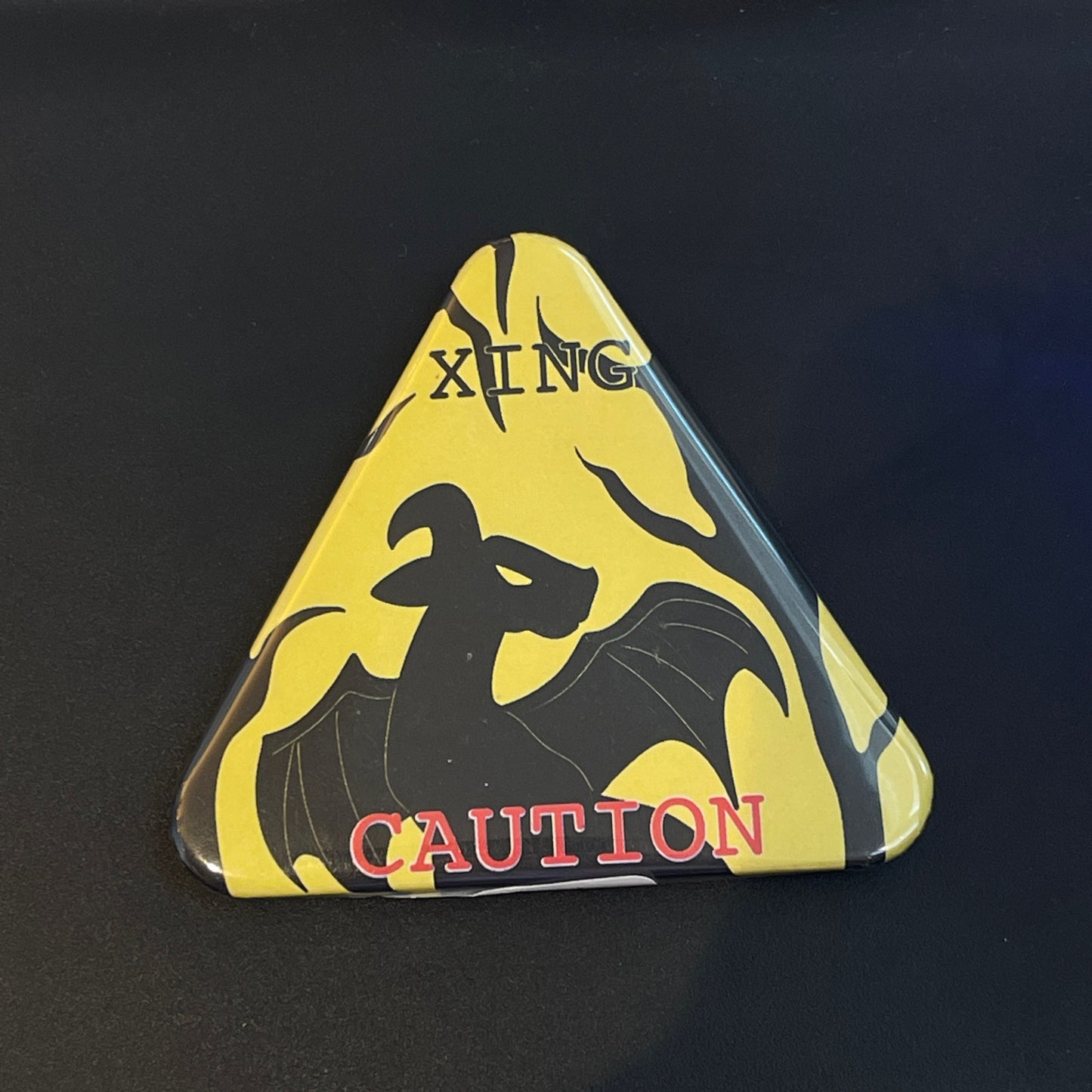 Jersey Devil Triangle Button