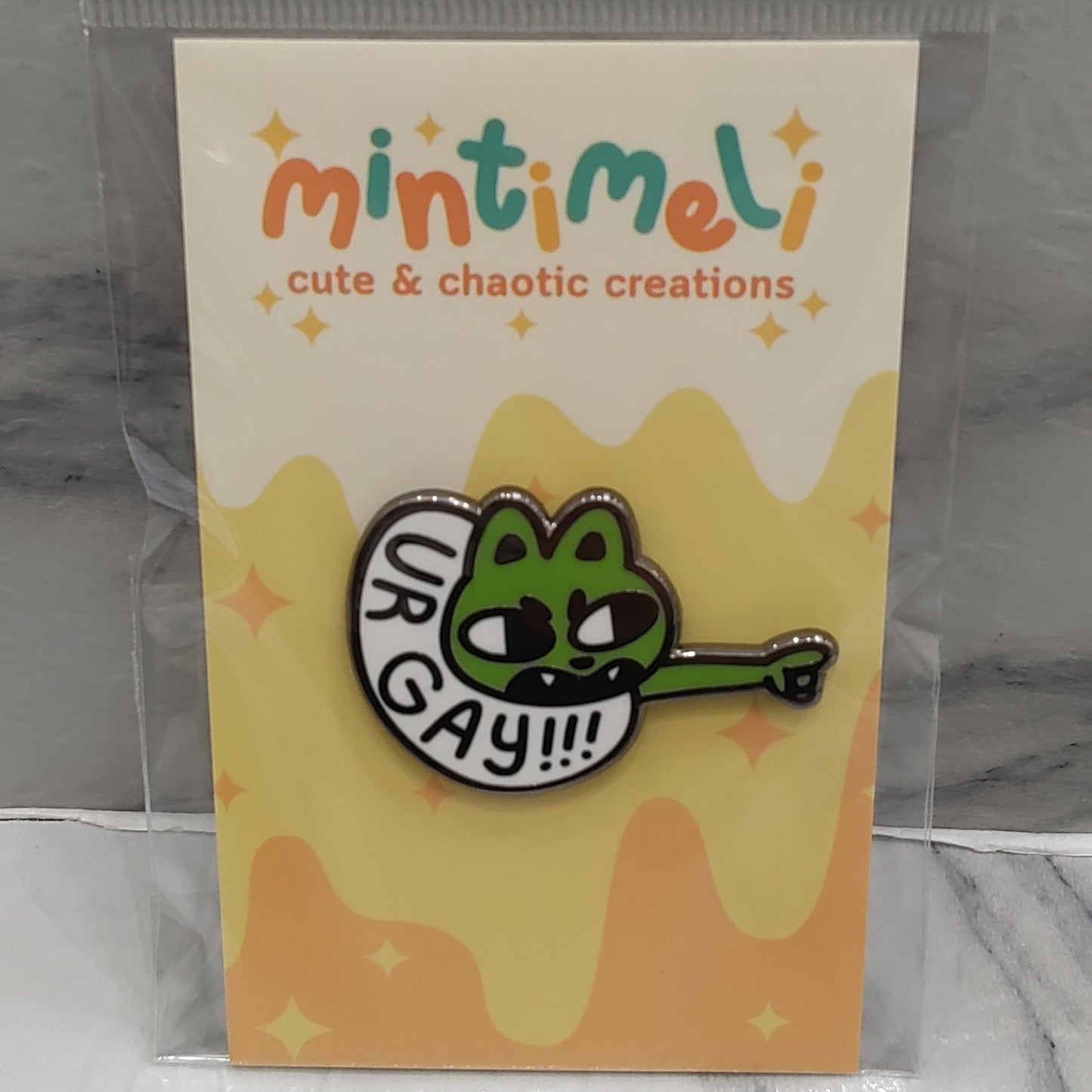 Gay Cat Enamel Pin