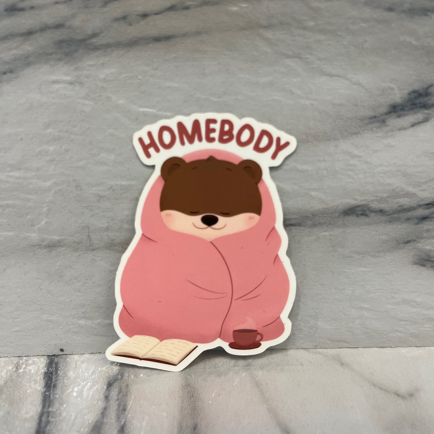 Homebody Otter sticker