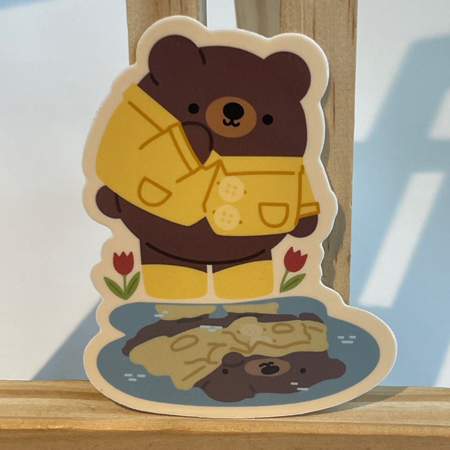 Puddle Bear Vinyl Sticker
