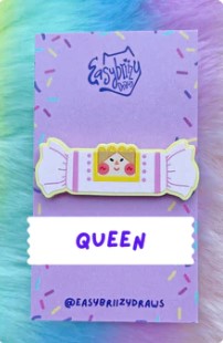 Queen Katamari Acrylic Pin