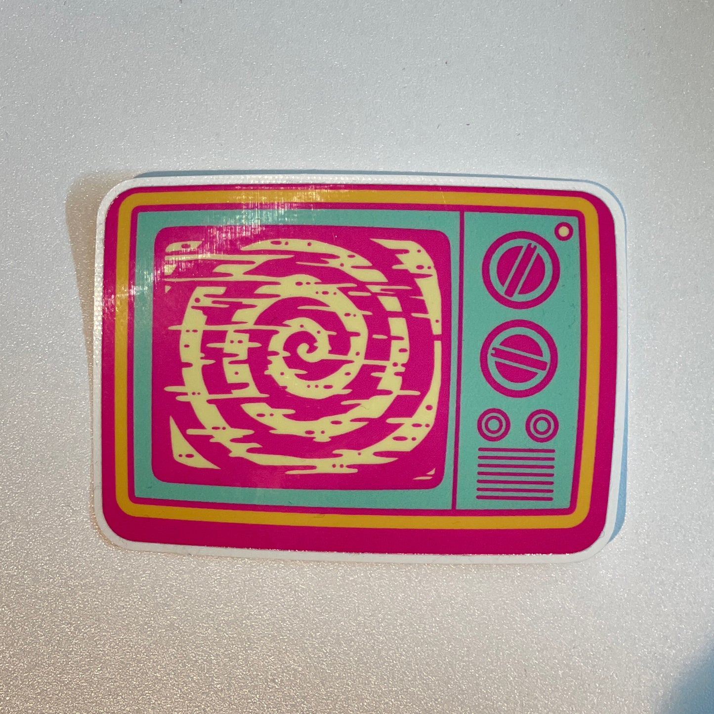 Hypno TV - Neon Vinyl Sticker