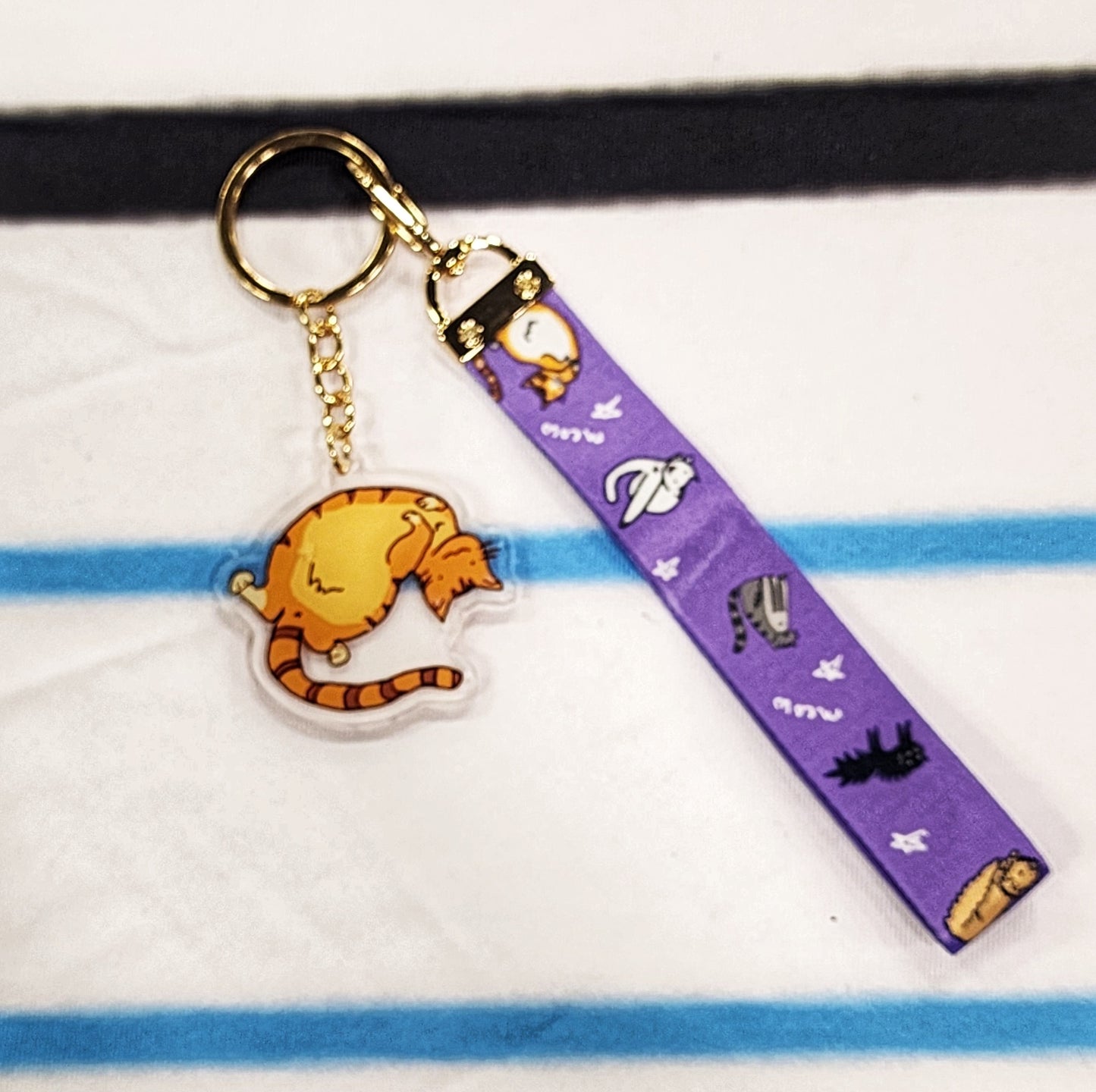 Cat Keychain Lanyard