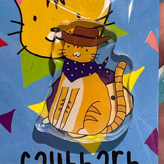 Meowdy Acrylic Pin