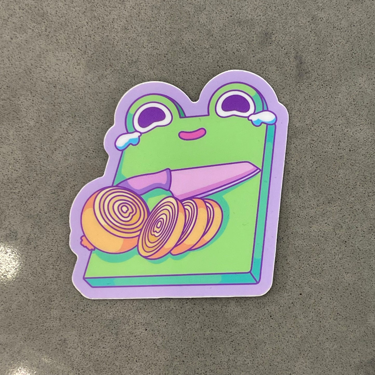 Froggy Cuttingboard Sticker