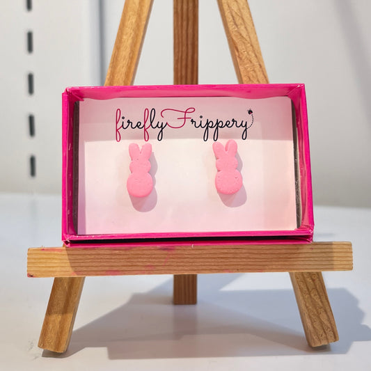 Marshmallow Bunny Studs