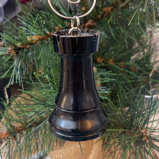 Chess Black Rook Ornament