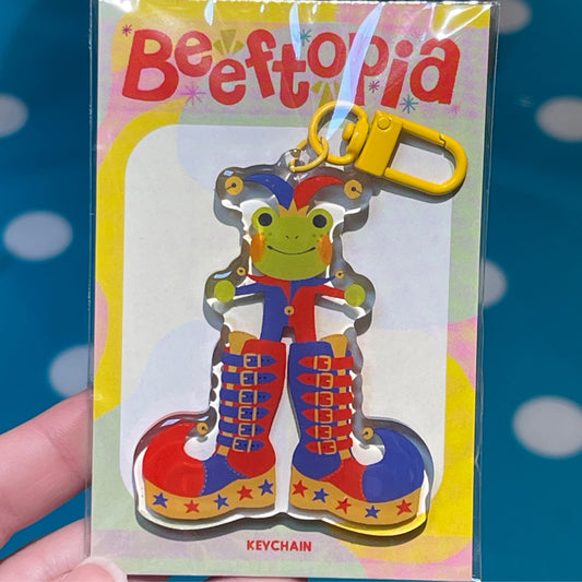 Clown Frog Keychain