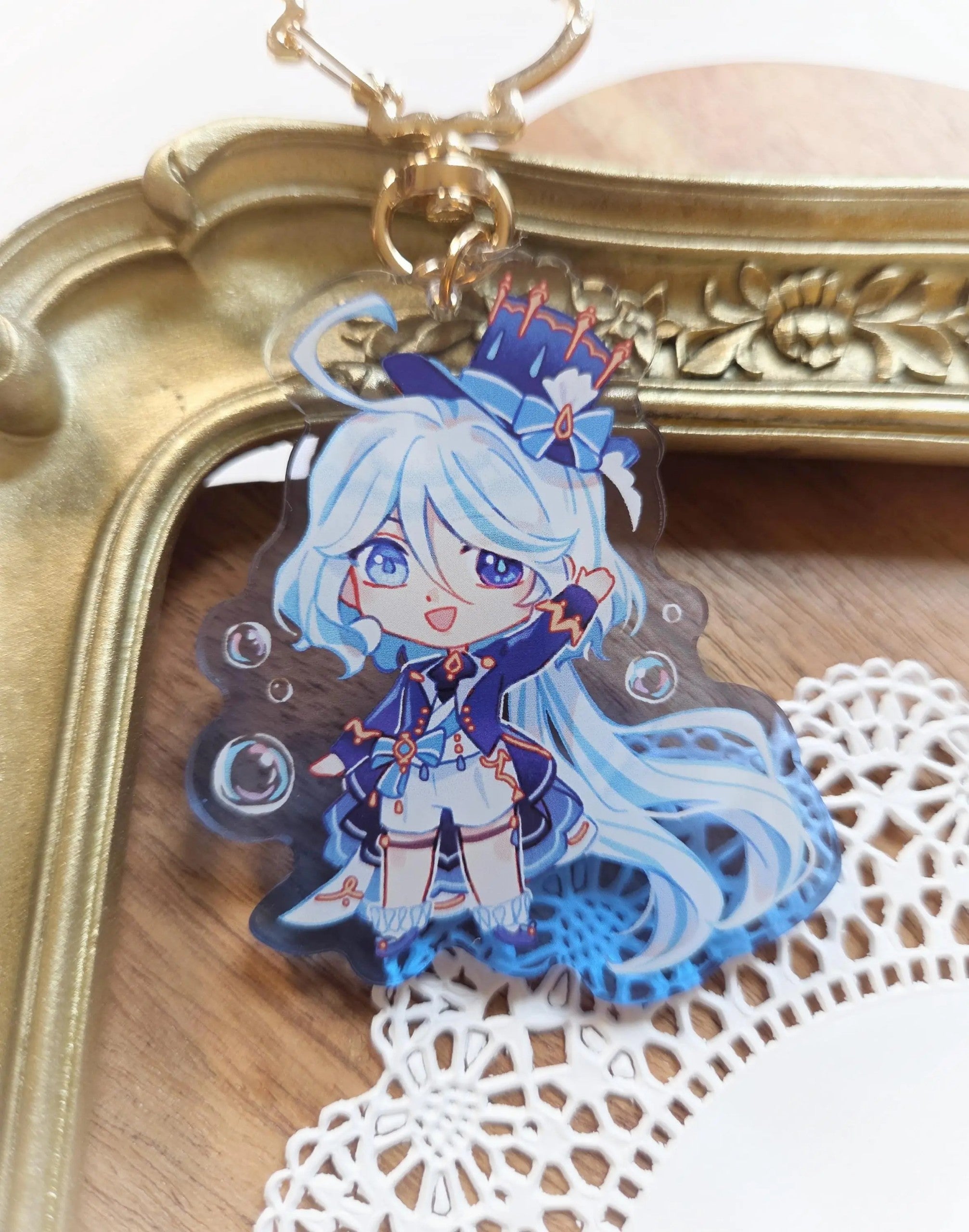 Furina (Genshin Impact) Keychain – Beetlebug Art Collective
