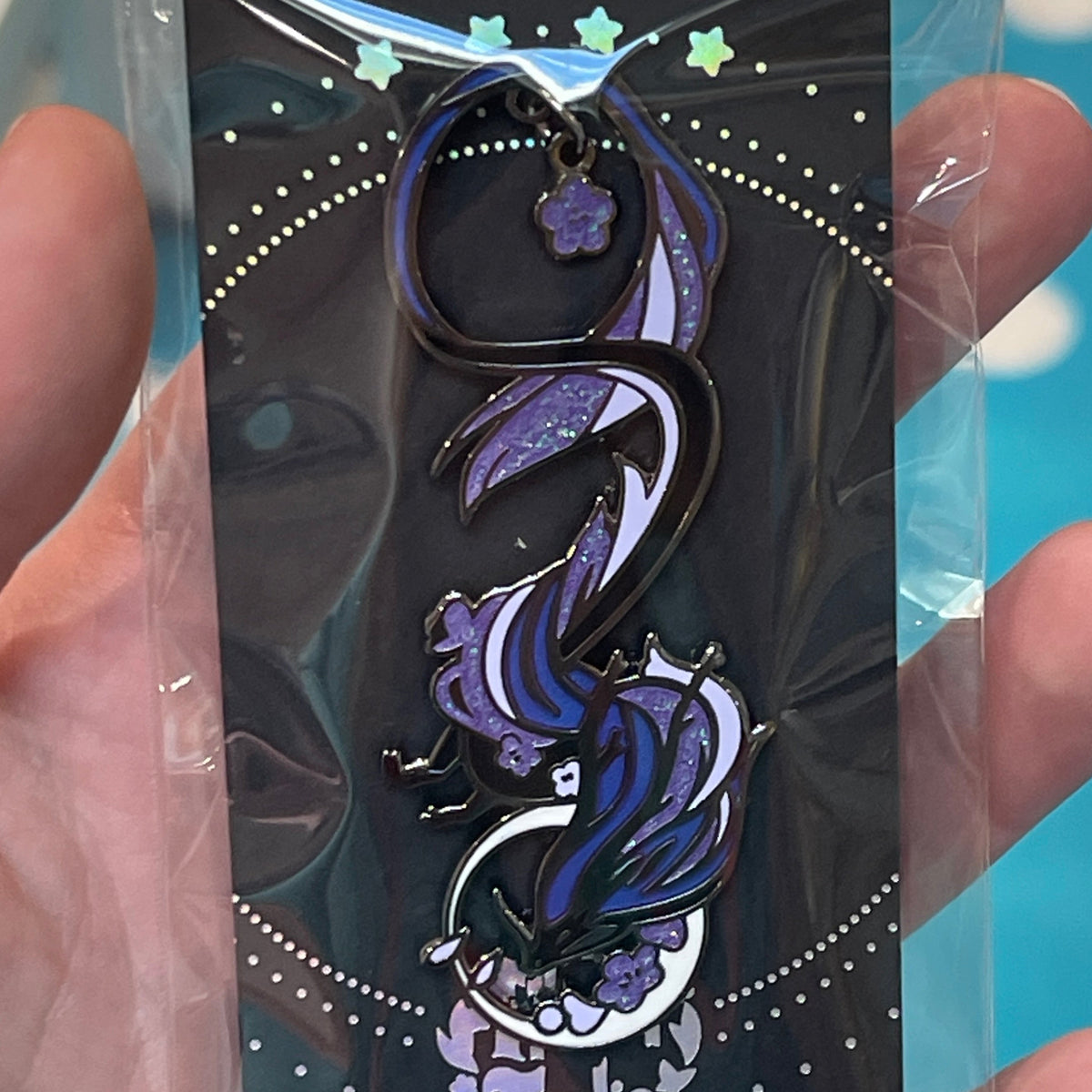 Plum Dragon Enamel Pin