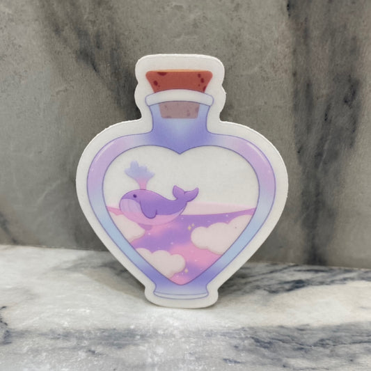 Whale Bottle Sticker