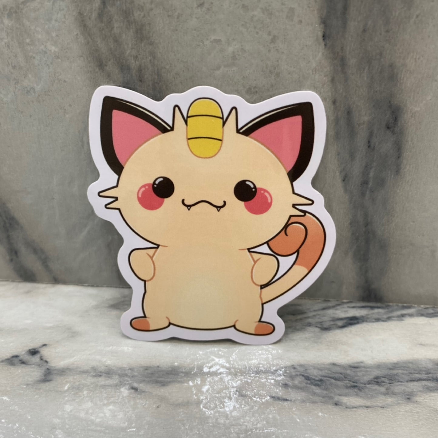 Meowth Plush Sticker