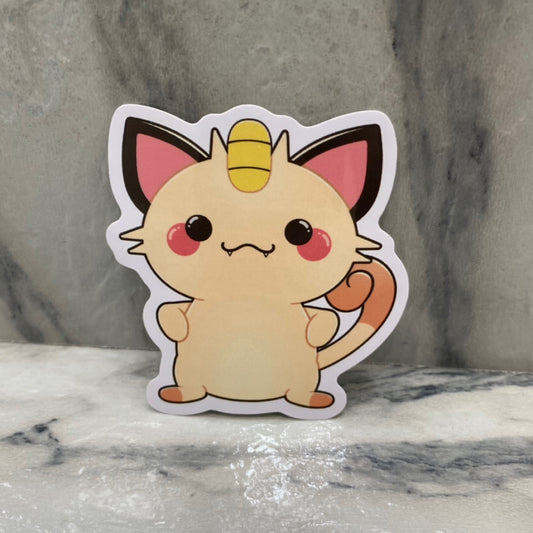 Meowth Plush Sticker