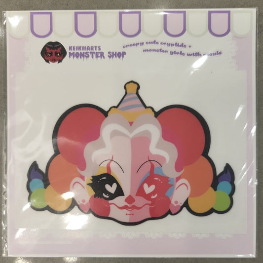 Poppy the Clown (Minimalist) Car Decal