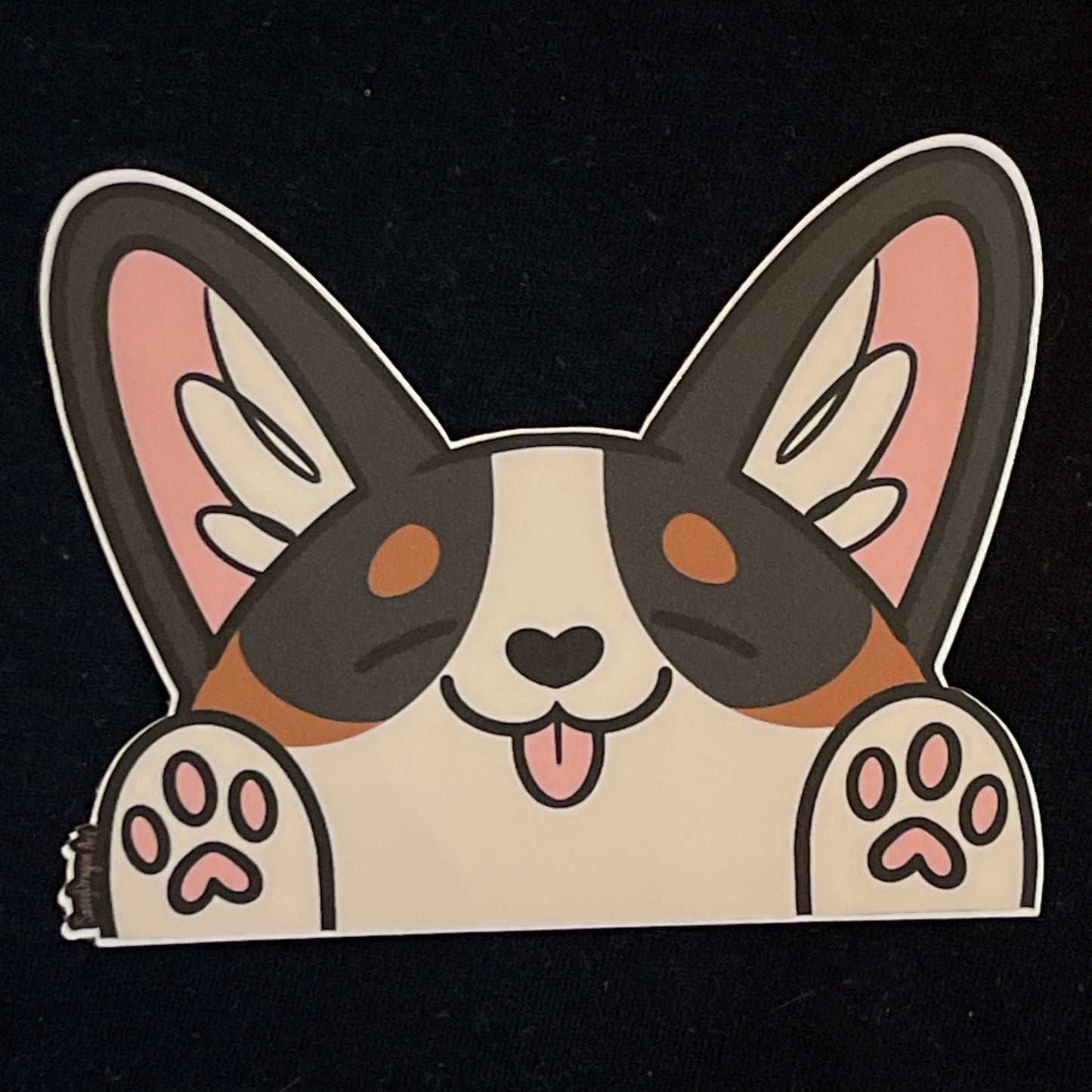 Corgi Peekers - Black Head Tricolor