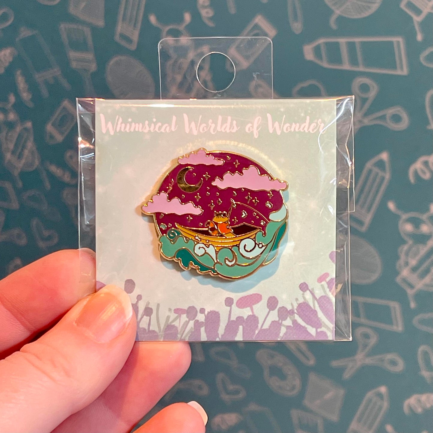 Whimsical Worlds of Wonder Enamel Pins