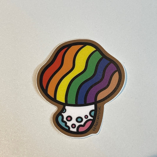 Rawren Pride Mushroom Sticker