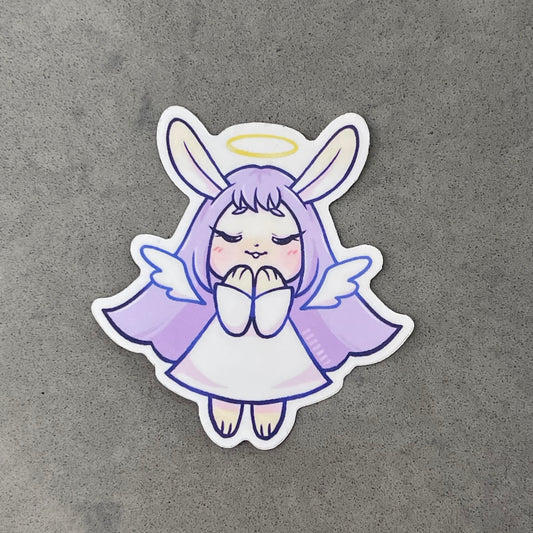 Bunny Angel Sticker