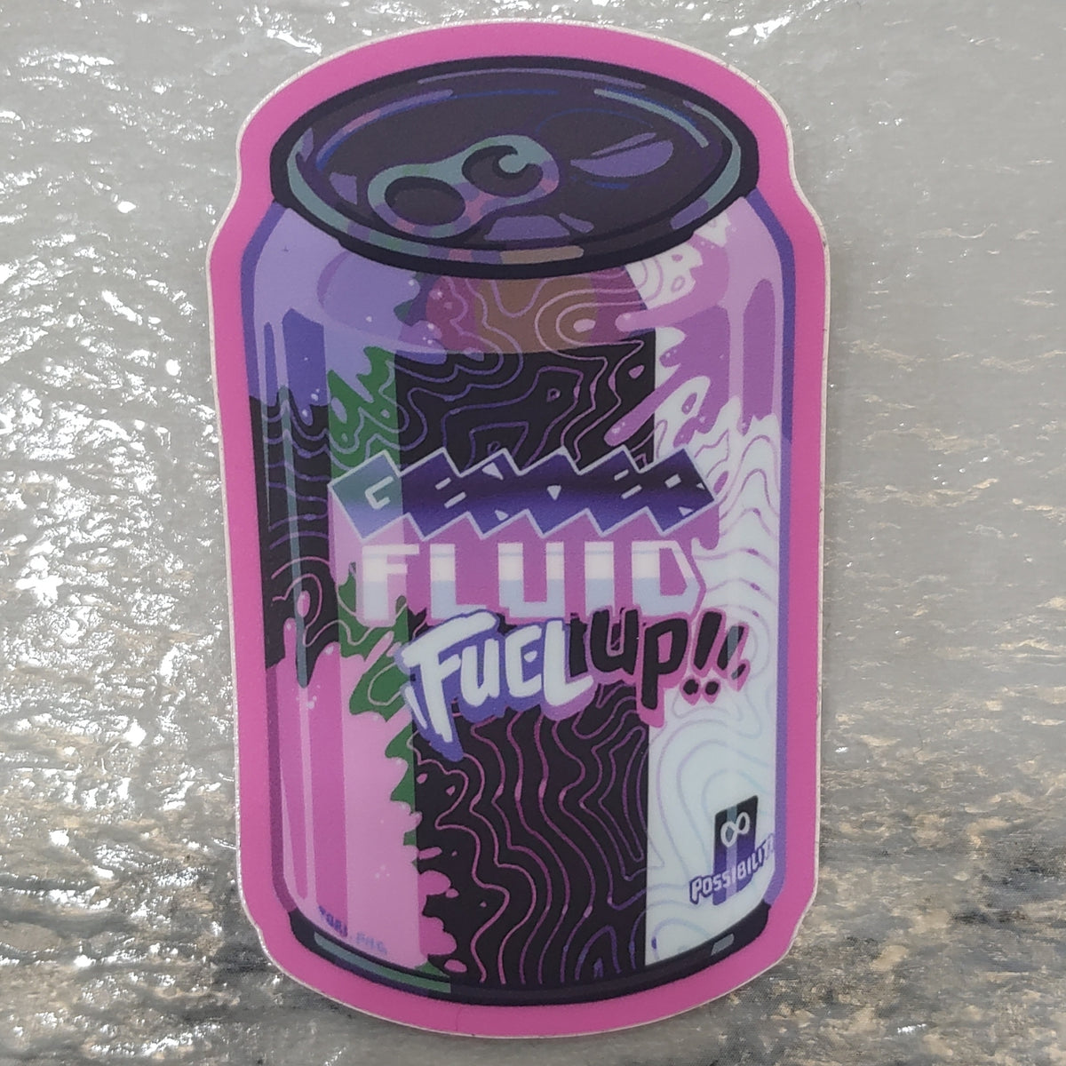 Genderfluid Fuel-Up Pride Sip Sticker